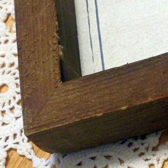 Distressed look bathroom wall art - Picture 5 of 8